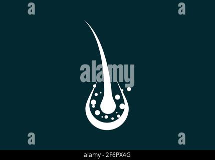 Hair treatments logo vector icon illustration template Stock Vector