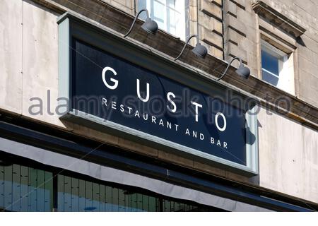Gusto Bar and Restaurant, George Street, Edinburgh, Scotland Stock Photo