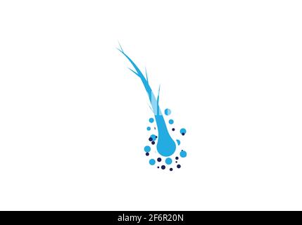Hair treatments logo vector icon illustration template Stock Vector