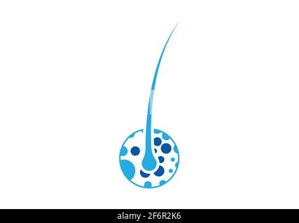 Hair treatments logo vector icon illustration template Stock Vector