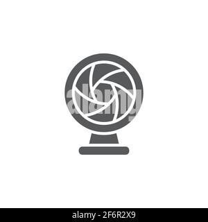 Web camera icon isolated background. Chat camera. Webcam icon. Stock Vector