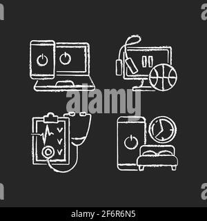 Healthy lifestyle RGB color icons set Stock Vector