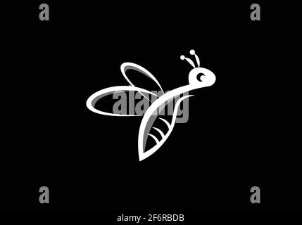 Bee concepts logo Design vector illustration. Honey bee icon graphical abstract template Stock Vector