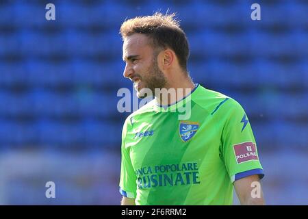 Frosinone, Italy. 02nd Apr, 2021. Francesco Bardi player of Frosinone, during the match of the Italian Serie B championship between Frosinone vs Reggiana final result 0-0, match played at the Benito Stirpe stadium in Frosinone. Italy, April 02, 2021. (Photo by Vincenzo Izzo/Sipa USA) Credit: Sipa USA/Alamy Live News Stock Photo