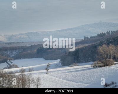 A beautiful picture of the Feldbergturm, Grosser Feldberg near Frankfurt am Main , an intresting photo Stock Photo