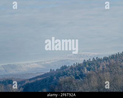 A beautiful picture of the Feldbergturm, Grosser Feldberg near Frankfurt am Main , an intresting photo Stock Photo