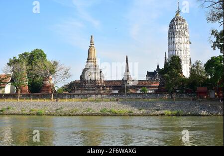 Ayutthaya Historical Park, Wat Phutthaisawan buddhist temple (14th century, World Heritage). Phra Nakhon Si Ayutthaya, Thailand.