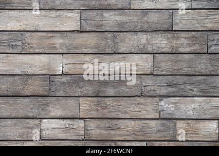 gray wood plank textured wall background photo Stock Photo