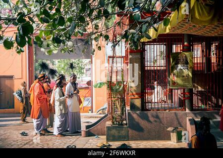 The Jangam or Jangama are a Shaiva order of religious monks. They are the priests or gurus of the Hindu Shaiva. Jangamas are also gurus of Veershaiva' sect. Jangamas are disciples of Lord Shiva as mentioned in Basava Puranas. A visit of a jangam to a house is treated as the visit of Lord Shiva himself and the jangam shall be given good alms and the jangam blesses the natives. The Jangam is the wandering holy man in Virashaivism. The meaning of word Jangam is 'moving linga' and considered superioir to 'sthira linga'. Jangama is one who is endowed with true spirit of Agamic knowledge, and has sa Stock Photo