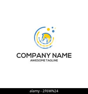 simple horse head logo. animal symbol. vector illustration on white background. Stock Vector