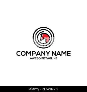 simple horse head logo. animal symbol. vector illustration on white background. Stock Vector