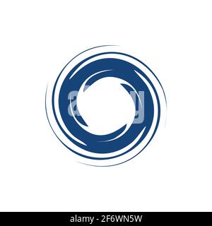 Abstract circle swirl vector element. swirl template. vector eps 10 Stock Vector