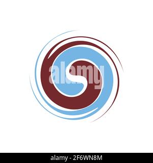 Abstract circle swirl vector element. swirl template. vector eps 10 Stock Vector