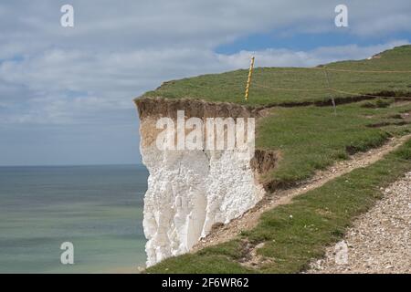 Beachy Head, Eastbourne, East Sussex. Stock Photo