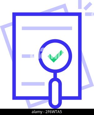 thin line compliance color logo Stock Vector