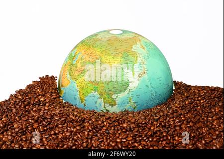 International trade of Coffee Stock Photo