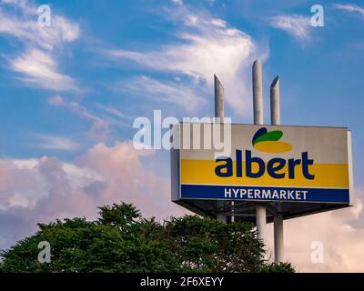 Albert sign logo, hypermarket, Czech Republic Stock Photo - Alamy