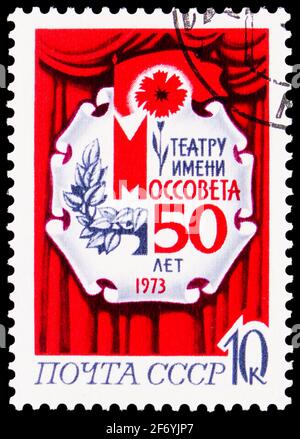 MOSCOW, RUSSIA - JANUARY 11, 2021: Postage stamp printed in USSR ...