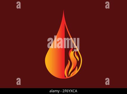 Fire flame vector Icon illustration design template Stock Vector