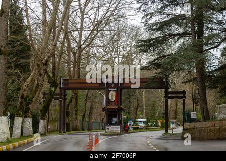 Termal, Yalova - Turkey - January 26 2021: Termal hot springs and thermal baths town Stock Photo