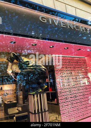 Paris, France, Givenchy Luxury CLothing Store Front, Ave