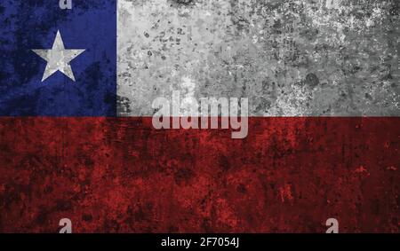 Syria flag with waving grunge texture. Vector background. Stock Vector