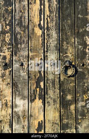 Old wooden door background photo Stock Photo