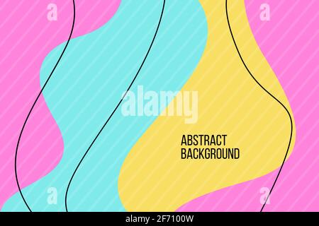 abstract flat liquid vector illustration background Stock Vector