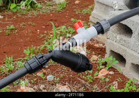 Drip Irrigation Screen Filter Stock Photo