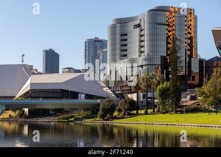 Adelaide cityscape in adelaide south australia on april 2nd 2021