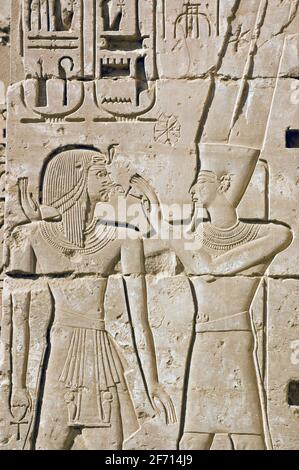 The Ankh, the key of life. Egyptian ancient hieroglyphs. Closeup of ...