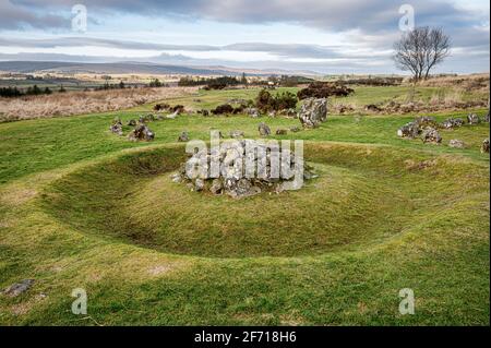 Beaghmore Stone Circles County Tyrone, Northern Ireland Stock Photo