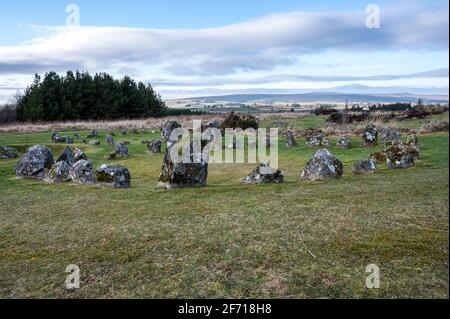 Beaghmore Stone Circles County Tyrone, Northern Ireland Stock Photo