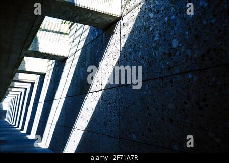 shadow in the tunnel, abstract Stock Photo