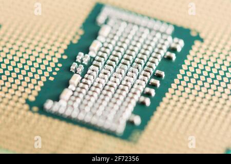 detail of CPU (Central Processing Unit) Stock Photo