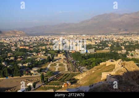 Panoramic view of the city from the van castle Stock Photo