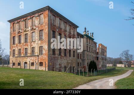 Zerbst Castle, once residence of Sophie Auguste Friederike of Anhalt-Zerbst, later Tsarina of Russia Catherine the Great, Zerbst, Saxony-Anhalt Stock Photo