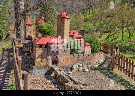 Stecklenberg Harz Burg Model Stock Photo