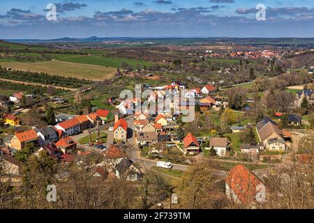 Stecklenberg Harz Burg Model Stock Photo