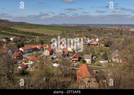 Stecklenberg Harz Burg Model Stock Photo