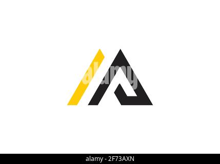 Initial Monogram Letter AB Logo Design Vector Template. Stock Vector