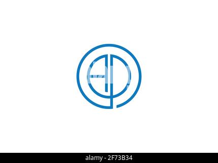 Initial Monogram Letter AB Logo Design Vector Template. Stock Vector