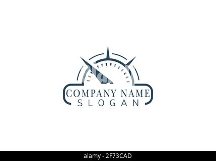 Creative Compass Concept Logo Design Template. Compass Logo sign and symbol. Stock Vector