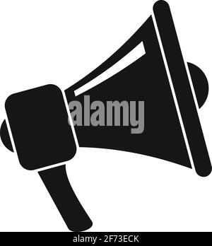 Megaphone linguist icon, simple style Stock Vector