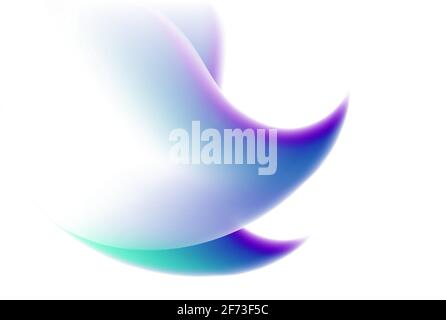 Swirl fluid flowing colors motion effect, holographic abstract background. Vector Stock Vector