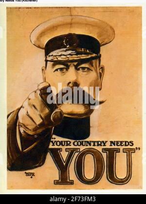 A vintage WW1 recruitment poster Stock Photo - Alamy