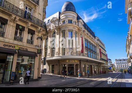Angers, France - August 23, 2019: A Department Store Galeries Lafayette on a Rue d'Alsace street in the city center of Angers in Maine et Loire depart Stock Photo