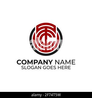 TC letter name logo design inspirations, T and C monogram logo vector template Stock Vector