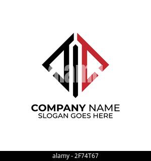TC letter name logo design inspirations, T and C line geometric logo vector template Stock Vector