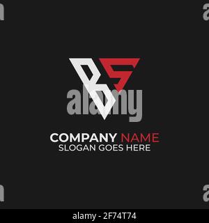 BS letter name logo design inspirations, B and S monogram logo vector template Stock Vector